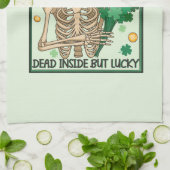 Totes Inside aber Lucky St Patricks Geschirrtuch (Gefaltet)
