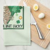 Totes Inside aber Lucky St Patricks Geschirrtuch (Viertel Falte)