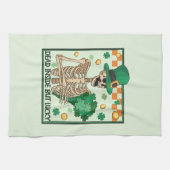 Totes Inside aber Lucky St Patricks Geschirrtuch (Horizontal)