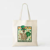 Totes Inside aber Lucky St Patricks Tragetasche (Rückseite)