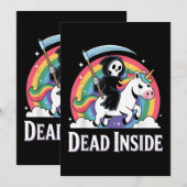 Totes Inside Einladung (Vorne/Hinten)