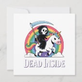 Totes Inside Einladung (Rückseite)