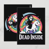 Totes Inside Postkarte (Vorne/Hinten)