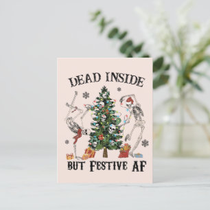 Totes Inside   Weihnachten Postkarte
