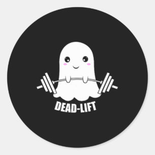 Totes Lift Ghost Halloween Runder Aufkleber