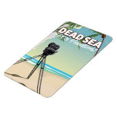 Totes Meer für einen Urlaub! Reiseplakat Magnet (Linke Seite)