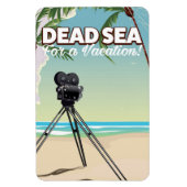 Totes Meer für einen Urlaub! Reiseplakat Magnet (Vertikal)
