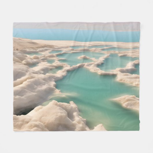 Totes Meer in Israel Fleecedecke (Vorderseite (Horizontal))