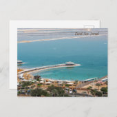 Totes Meer, Israel Feiertagspostkarte (Vorne/Hinten)