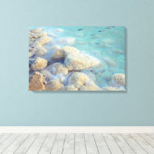 Totes Meer Israel Leinwanddruck (Insitu (Holzboden))