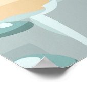 Totes Meer Israel Reiseplakat Poster (Ecke)