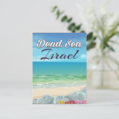 Totes Meer Israel Reiseplakat Postkarte (Stehend Vorderseite)