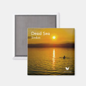 Totes Meer Jordanien - Magnet durch Velvet Escape (Vorderseite/Rückseite)