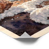 Totes Meer Jordanien Reise Poster (Ecke)