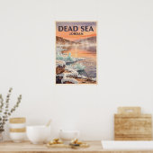 Totes Meer Jordanien Reise Poster (Küche)