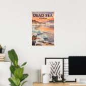 Totes Meer Jordanien Reise Poster (Heimbüro)