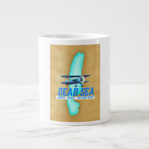 Totes Meer Reiseplakat Jumbo-Tasse