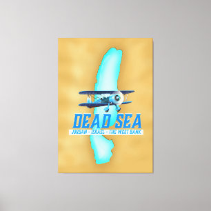 Totes-Meer-Reiseplakat Leinwanddruck