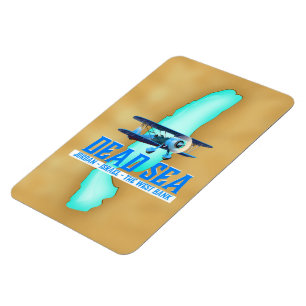 Totes Meer Reiseplakat Magnet