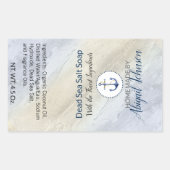 Totes Meer Salz Clay hausgemachte handgefertigte S Rechteckiger Aufkleber (Vorderseite)