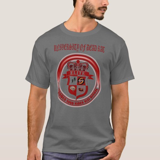 totes Rattenhochschullogo T-Shirt (Vorderseite)