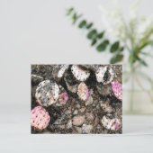 Totes rosa Kaktus Postkarte (Stehend Vorderseite)