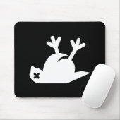 Totes Vogel-Piktogramm Mousepad (Mit Mouse)