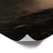 Totes Waldlandschaft Grusel Landschaft, Dunkle Aka Poster (Ecke)