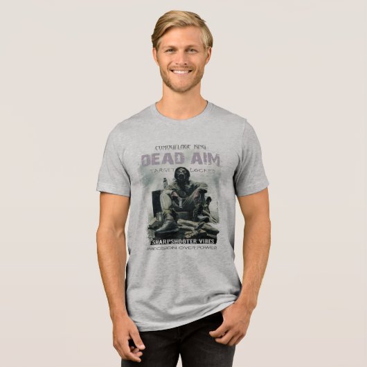 Totes Ziel Tri-Blend Shirt (Vorderseite voll)