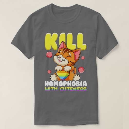 Tötet Homophobie mit Gleichheit der Geschlechter  T-Shirt (Design vorne)