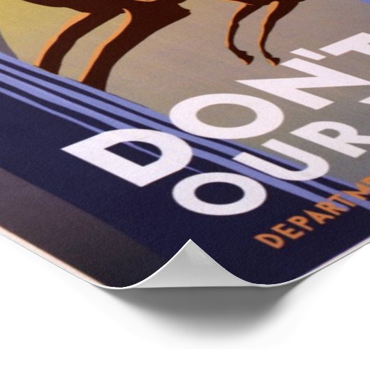 Tötet nicht unsere Wildtiere Poster (Ecke)