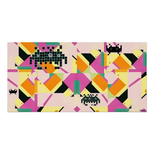 Tötete sie mit Memphis-Designed-Kindness Poster (Vorderseite)
