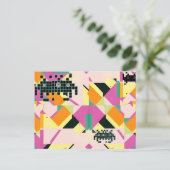 Tötete sie mit Memphis-Designed-Kindness Postkarte (Stehend Vorderseite)