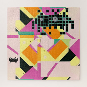 Tötete sie mit Memphis-Designed-Kindness Puzzle
