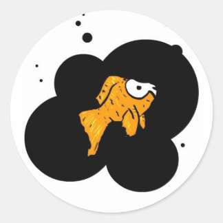 Totfisch Runder Aufkleber