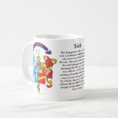 Toth, der Ursprung, die Bedeutung und das Wappen Kaffeetasse (Vorderseite Links)