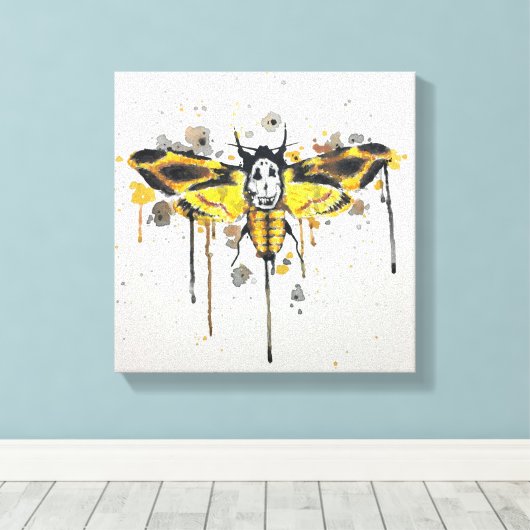 Toths Head Moth Leinwanddruck (Insitu (Holzboden))