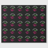 TotKrasse Funny Veggie Radish Pun Dark BG Geschenkpapier (Flach)