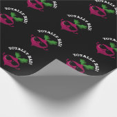 TotKrasse Funny Veggie Radish Pun Dark BG Geschenkpapier (Ecke)