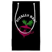 TotKrasse Funny Veggie Radish Pun Dark BG Kleine Geschenktüte (Vorderseite)