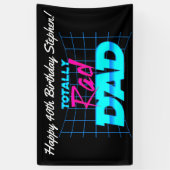 TotKrasser Vater Funny 80er Geburtstagsparty Banner (Vertikal)