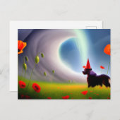 Toto Blickwinkel auf die Welle in einer Mohnfeld-P Postkarte (Vorne/Hinten)