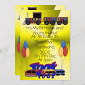 Toto Geburtstag Einladung (Vorne/Hinten)