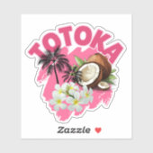 TOTOKA - Beautiful in Fijian Sticker (Blatt)