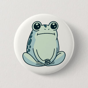 Totpfanne, Kälte, Zen-Meditationsfrosch Button