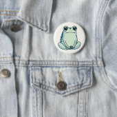 Totpfanne, Kälte, Zen-Meditationsfrosch Button (Beispiel)