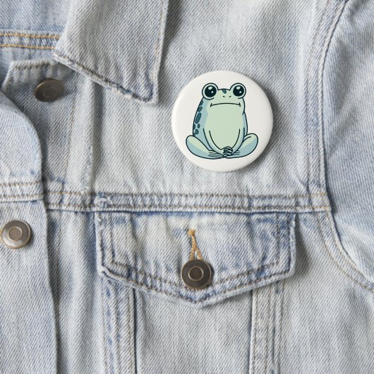 Totpfanne, Kälte, Zen-Meditationsfrosch Button (Beispiel)