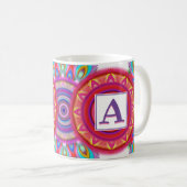 Totpsychedelische Regenbogenkaffee-Tasse Kaffeetasse (VorderseiteRechts)