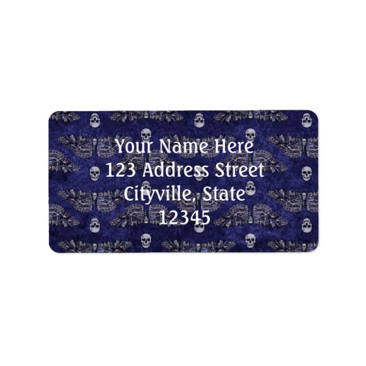 Totschlaue Mäuse und Schädel Adressaufkleber (Vorne)