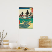 Totsuka, Japan: Vintage Utagawa Woodblock Print Poster (Küche)